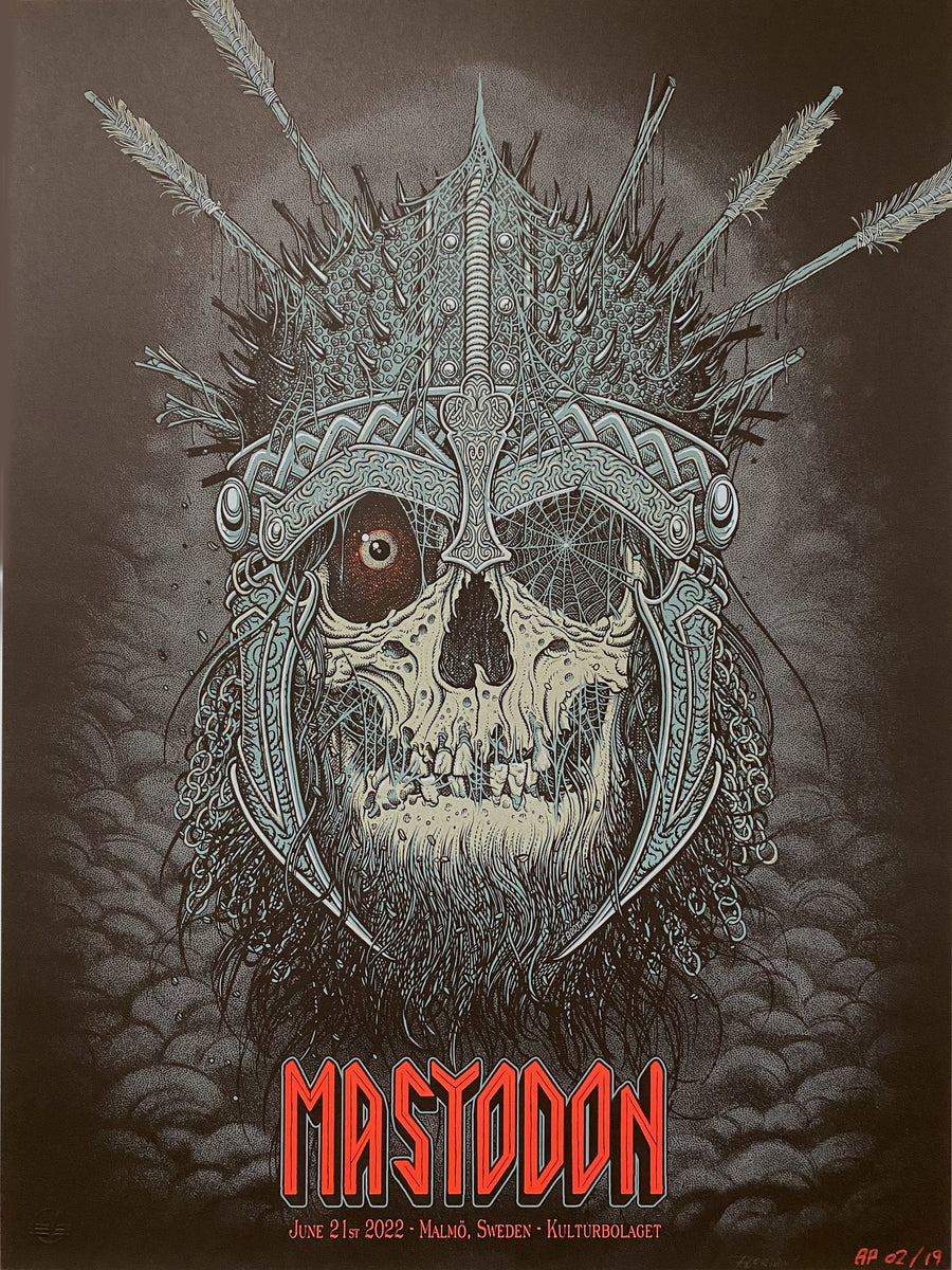 FLORIAN BERTMER - Sweden Mastodon Tour Poster – Bay Merch
