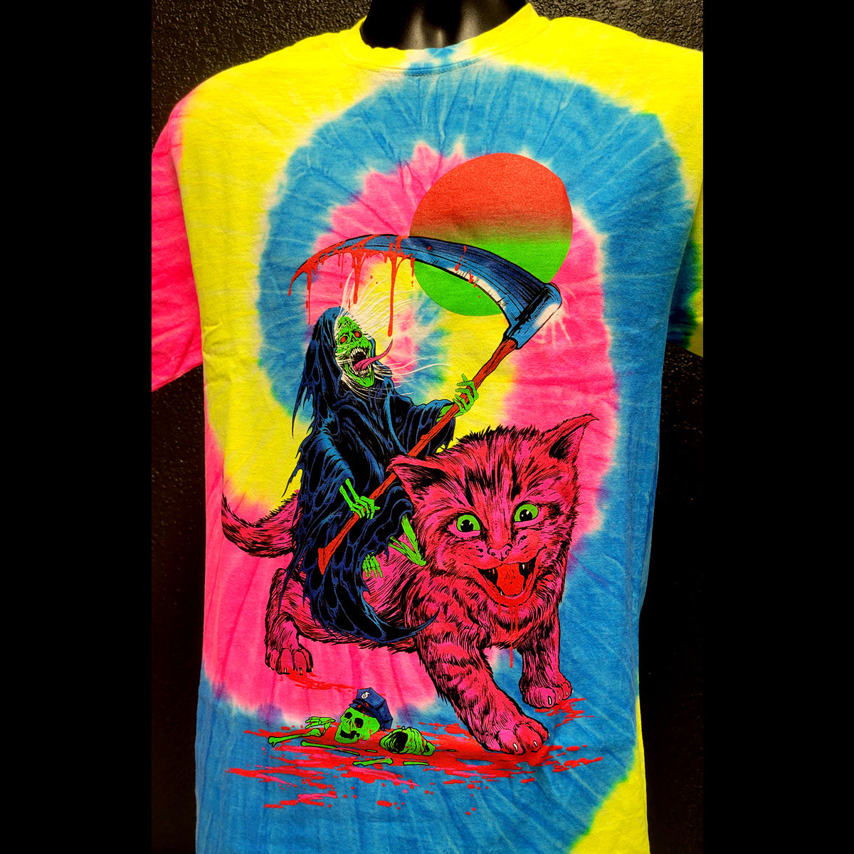 Tie dye 2024 cat t shirt