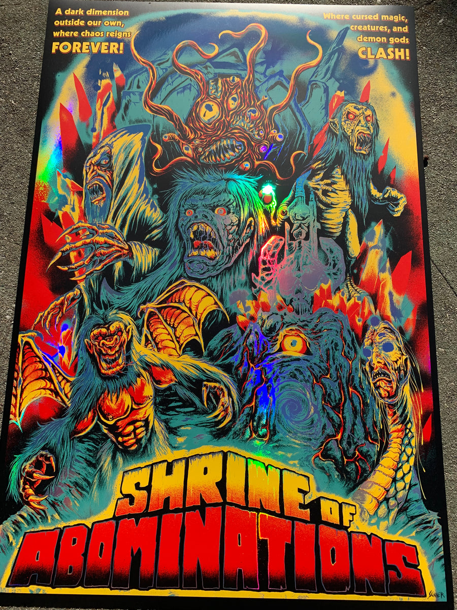 SKINNER - Shrine Of Abominations Poster (FOIL) – Bay Merch