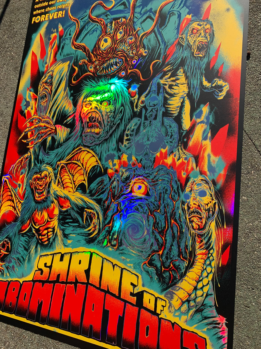 SKINNER - Shrine Of Abominations Poster (FOIL) – Bay Merch